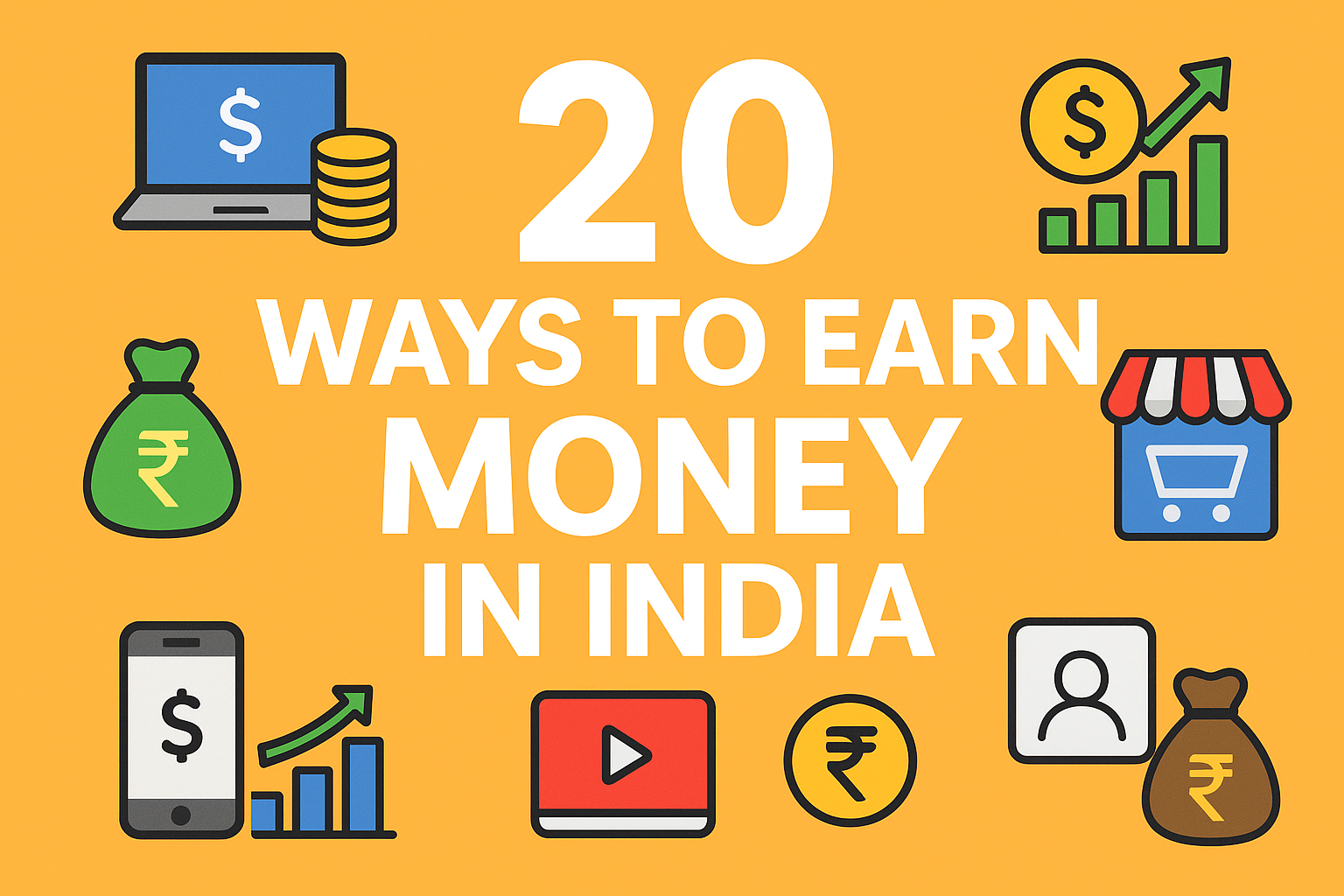 20 Proven Ways to Earn Money Online and Offline in India (2025 Guide)