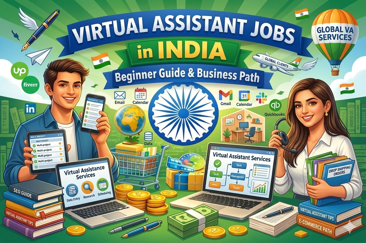 Virtual Assistant Jobs in India (Work from Home Guide)